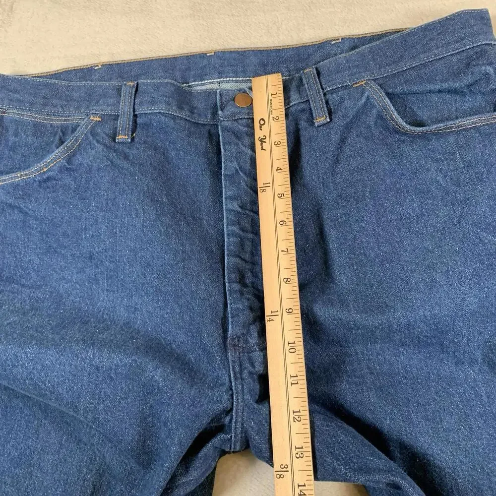 Wrangler Jeans Mens‎ Size 42x32 Blue Bootcut Cowboy Western Denim 945NAY Vintage